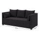 Диван прямой Мекко Monaco 2170х930 Bonel Standart Hard Plus IV категория Bestseller Graphite - фото 6
