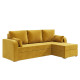 Угловой диван ортопедический Мекко Wilson 1950*1450 Gold II категория Allure Premium Yellow - фото 3