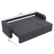 Угловой диван ортопедический Мекко Wilson 1950*1450 Bonel Standart Hard Plus IV категория Bestseller Dark Grey - фото 6
