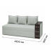 Ортопедический диван Мекко Compact 2200×960 Gold I категория Riviera 009 - фото 2
