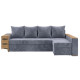 Угловой ортопедический диван Мекко Cube Shuttle 2600x1430 Bonel Standart Hard Plus, II категория, Allure Premium, Cool Grey - фото 3