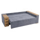 Угловой ортопедический диван Мекко Cube Shuttle 2600x1430 Bonel Standart Hard Plus, II категория, Allure Premium, Cool Grey - фото 4