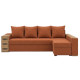 Угловой ортопедический диван Мекко Cube Shuttle 2600x1430 Bonel Standart Hard Plus III категория Austin 9 Rust - фото 3