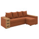 Угловой ортопедический диван Мекко Cube Shuttle 2600x1430 Bonel Standart Hard Plus III категория Austin 9 Rust - фото 2