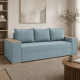 Ортопедический диван Мекко Elite Comfort 2500×960 Bonel Standart Hard Plus IV  категория Bestseller Pale Aqua - фото 1
