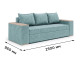 Ортопедический диван Мекко Elite Comfort 2500×960 Pocket Spring Cocos I категория Riviera 051 - фото 6