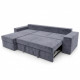 Угловой ортопедический диван Мекко Epoh 3000×1800 Bonel Standart Hard Plus II категория Allure Premium Cool Grey - фото 4