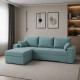 Угловой ортопедический диван Мекко Epoh 3000×1800 Bonel Standart Hard Plus IV категорія Bestseller Pale Aqua - фото 1