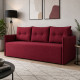 Диван раскладной ортопедический Мекко Erne 2060×950 мм Bonel Standart Hard Plus III категория Austin 8 Ruby Red (MEK-161490) - фото 2