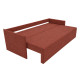 Диван раскладной ортопедический Мекко Erne 2060×950 мм Bonel Standart Hard Plus IV категория Bestseller Terracotta (MEK-161491) - фото 5