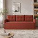 Диван раскладной ортопедический Мекко Erne 2060×950 мм Bonel Standart Hard Plus IV категория Bestseller Terracotta (MEK-161491) - фото 2