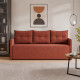 Диван раскладной ортопедический Мекко Erne 2060×950 мм Bonel Standart Hard Plus IV категория Bestseller Terracotta (MEK-161491) - фото 1