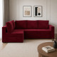 Угловой ортопедический диван Мекко Lincoln 2400*1500 Bonel Standart Hard Plus II категория Allure Premium Wine - фото 1