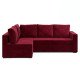 Угловой ортопедический диван Мекко Lincoln 2400*1500 Bonel Standart Hard Plus II категория Allure Premium Wine - фото 2