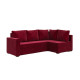 Угловой ортопедический диван Мекко Lincoln 2400*1500 Bonel Standart Hard Plus II категория Allure Premium Wine - фото 3