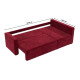 Угловой ортопедический диван Мекко Lincoln 2400*1500 Bonel Standart Hard Plus II категория Allure Premium Wine - фото 6