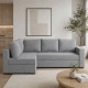 Угловой ортопедический диван Мекко Lincoln 2400*1500 Bonel Standart Hard Plus III категория Austin 18 Grey - фото 1