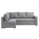 Угловой ортопедический диван Мекко Lincoln 2400*1500 Bonel Standart Hard Plus III категория Austin 18 Grey - фото 2