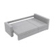 Угловой ортопедический диван Мекко Lincoln 2400*1500 Bonel Standart Hard Plus III категория Austin 18 Grey - фото 4