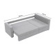 Угловой ортопедический диван Мекко Lincoln 2400*1500 Bonel Standart Hard Plus III категория Austin 18 Grey - фото 6