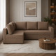 Угловой ортопедический диван Мекко Lincoln 2400*1500 Bonel Standart Hard Plus ткань Bagama 03 - фото 1