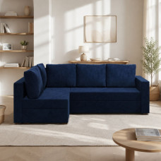 Угловой ортопедический диван Мекко Lincoln 2400*1500 Bonel Standart Hard Plus I категория Riviera 078 (MEK-161270)