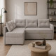 Угловой диван ортопедический Мекко Meet 2080х1430 Bonel Standart Hard Plus IV категория Bestseller Marble - фото 1
