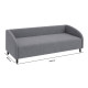 Диван Мекко Milly 2100х860 Ergo Акционная ткань Bagama 46 - фото 5
