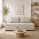 Диван прямой Mekko Mone 2000*980 Bonel Standart Hard Plus III категория Austin 1 Ivory - фото 1