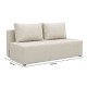 Диван прямой Mekko Mone 2000*980 Bonel Standart Hard Plus III категория Austin 1 Ivory - фото 6
