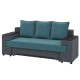 Ортопедический диван-трансформер Мекко Original 2250*960 мм Bonel Standart Hard Plus IV категория Bestseller Teal/Cool Grey (MEK-161252) - фото 2