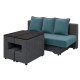 Ортопедический диван-трансформер Мекко Original 2250*960 мм Bonel Standart Hard Plus IV категория Bestseller Teal/Cool Grey (MEK-161252) - фото 4
