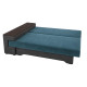 Ортопедический диван-трансформер Мекко Original 2250*960 мм Bonel Standart Hard Plus IV категория Bestseller Teal/Cool Grey (MEK-161252) - фото 5