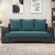 Ортопедический диван-трансформер Мекко Original 2250*960 мм Bonel Standart Hard Plus IV категория Bestseller Teal/Cool Grey (MEK-161252) - фото 6