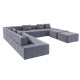 Диван угловой Мекко Paradise 3500*3500 Perfect II категория Allure Premium Cool Grey - фото 3