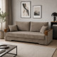 Ортопедический раскладной диван Мекко Reston Maxi Bonel Standart Hard Plus II категория Allure Premium Ecru (MEK-161422) - фото 1