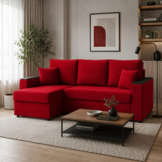 Угловой ортопедический диван Мекко Senator 2500x1500 Bonel Standart Hard Plus I категория Riviera 061 (MEK-161732)