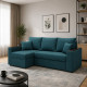 Угловой ортопедический диван Мекко Senator 2500x1500 Bonel Standart Hard Plus III категория Austin 14 Petrol - фото 1