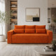 Ортопедический диван Мекко Trend 2650×1150 Bonel Standart Hard Plus II категория Allure Premium Orange - фото 1