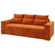 Ортопедический диван Мекко Trend 2650×1150 Bonel Standart Hard Plus II категория Allure Premium Orange - фото 3