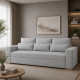 Ортопедический диван Мекко Trend 2650×1150 Bonel Standart Hard Plus III категория Austin 18 Grey - фото 1
