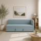 Диван-кровать ортопедическая Мекко Verto 1970*850 Bonel Standart Hard Plus IV категория Bestseller Teal - фото 1