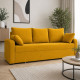 Диван раскладной ортопедический  Мекко Wilson 1950×1450 мм Bonel Standart Hard Plus  II категория Allure Premium Yellow (MEK-161219) - фото 2