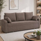 Диван раскладной ортопедический  Мекко Wilson 1950×1450 мм Bonel Standart Hard Plus III категория Austin 3 Antelope (MEK-161220) - фото 1