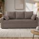 Диван раскладной ортопедический  Мекко Wilson 1950×1450 мм Bonel Standart Hard Plus III категория Austin 3 Antelope (MEK-161220) - фото 2