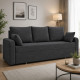 Диван раскладной ортопедический  Мекко Wilson 1950×1450 мм Bonel Standart Hard Plus IV категория Bestseller Dark Grey (MEK-161221) - фото 1