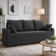 Диван раскладной ортопедический  Мекко Wilson 1950×1450 мм Bonel Standart Hard Plus IV категория Bestseller Dark Grey (MEK-161221) - фото 2