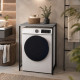 Стеллаж полка Бафрум 401 Ferrum-decor для стиральной машины 90x70,5x60,5 Черный металл ДСП Белый 16 мм (FRD-107355) - фото 1