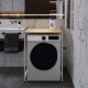 Стеллаж полка Бафрум 401 Ferrum-decor для стиральной машины 90x70,5x60,5 Белый металл ДСП Дуб Кремона Торро 16 мм (FRD-107582) - фото 2