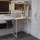 Стеллаж полка Бафрум 403 Ferrum-decor для стиральной машины 178x70,5x60,5 Белый металл ДСП Дуб Кремона Торро 16 мм (FRD-107602) - фото 4